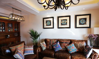 氣質(zhì)美觀沙發(fā)背景墻貼畫設(shè)計效果圖